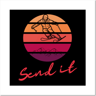 Send It Skiing Posters and Art